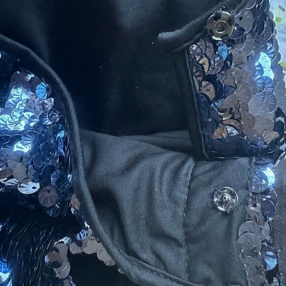 Leifsdottir Anthropologie blue sequin top - Size S - Picture 4 of 7